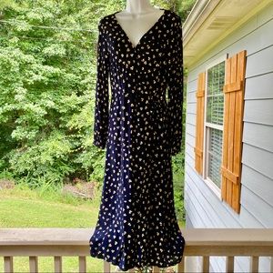 H&M True Wrap Floral Midi Dress